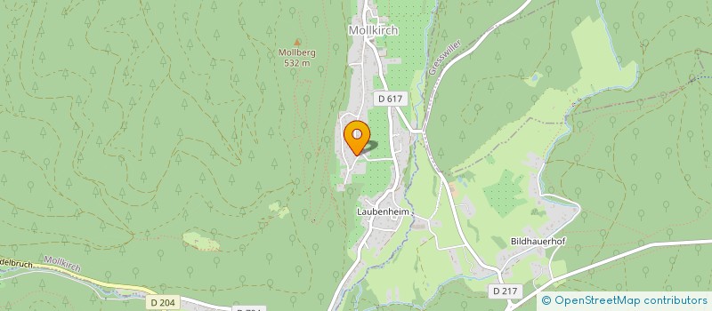 localisation de l'entreprise SCI DU MULLERHOF  MOLLKIRCH