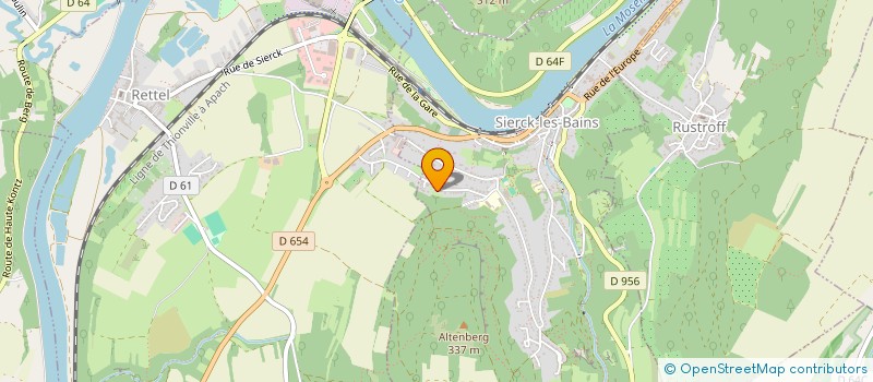 localisation de l'entreprise SCI DU MUR BLANC  SIERCK-LES-BAINS