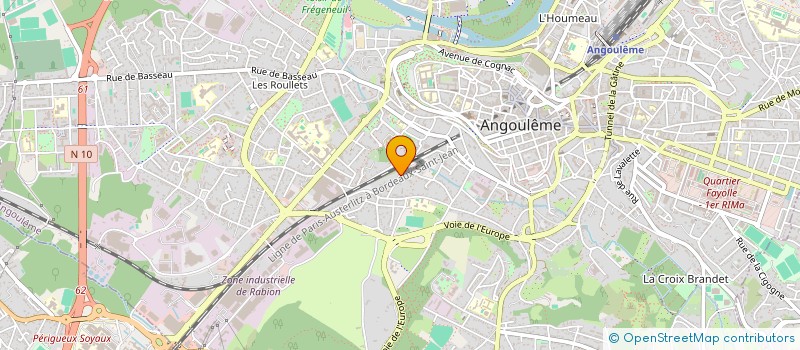 localisation de l'entreprise SCI DU MURIER à ANGOULEME