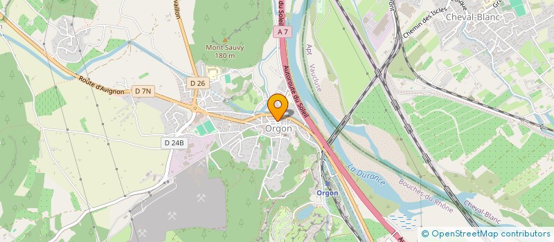 localisation de l'entreprise SCI DU MURIER  ORGON