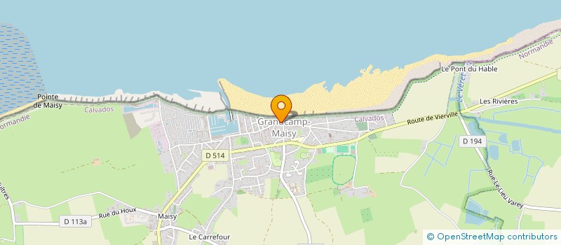 localisation de l'entreprise SCI DU MUSOIR  GRANDCAMP-MAISY