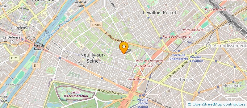 localisation de l'entreprise SCI DU N° 11 RUE BORGHESE A NEUILLY à NEUILLY-SUR-SEINE
