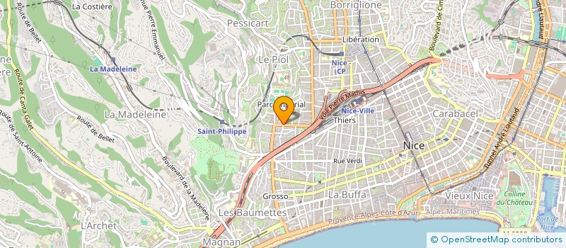 localisation de l'entreprise SCI DU N 22 DU BD TZAREWITCH à NICE