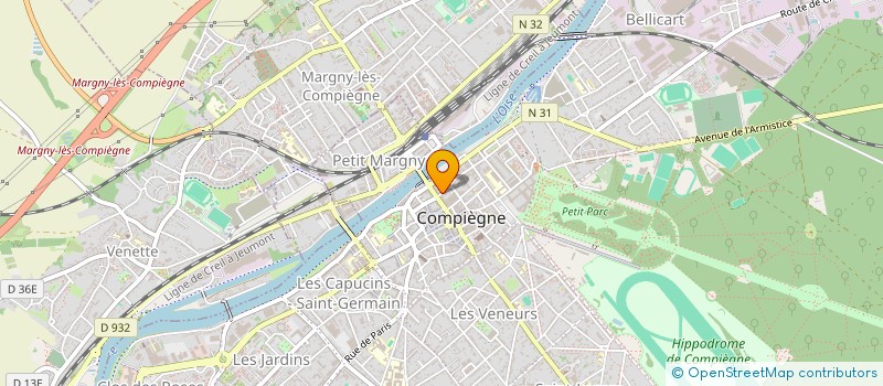 localisation de l'entreprise SCI DU N 42 RUE VIVENEL  COMPIEGNE