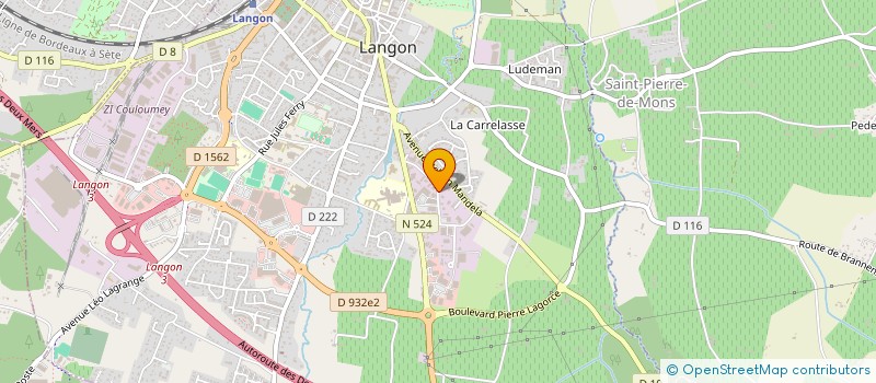 localisation de l'entreprise SCI DU N°3 DES DUMES à LANGON