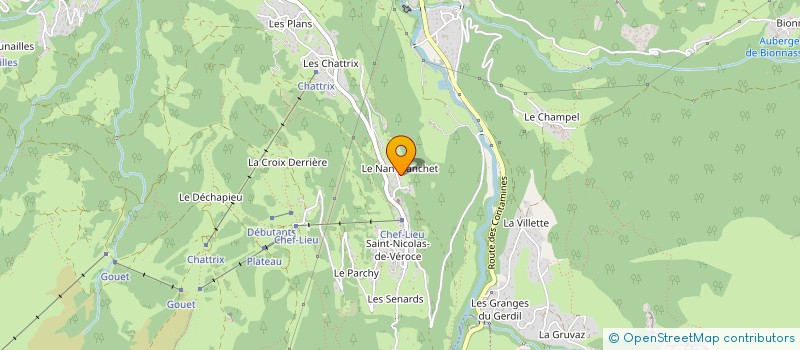 localisation de l'entreprise SCI DU NANT BLANCHET  SAINT-GERVAIS-LES-BAINS