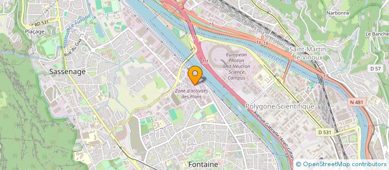 localisation de l'entreprise SCI DU NERON  SASSENAGE