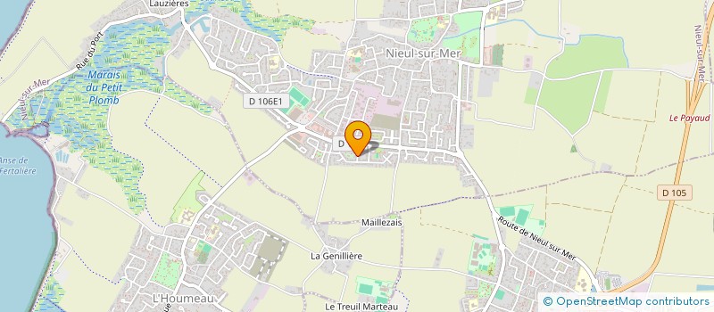 localisation de l'entreprise SCI DU NET  NIEUL-SUR-MER