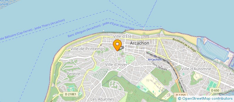 localisation de l'entreprise SCI DU NEUF  ARCACHON