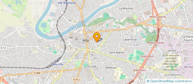 localisation de l'entreprise SCI DU NEUF à ALBI