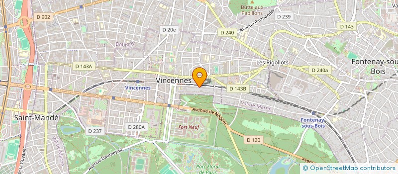 localisation de l'entreprise SCI DU NEUF à VINCENNES