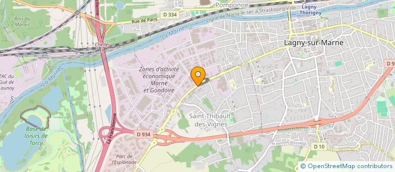 localisation de l'entreprise SCI DU NEUF  LAGNY-SUR-MARNE