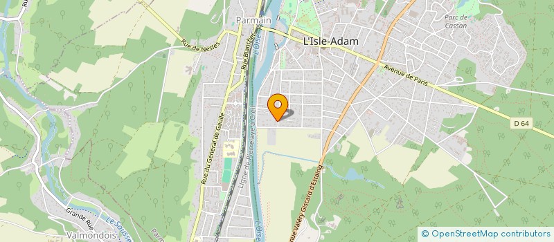 localisation de l'entreprise SCI DU NEUF  L'ISLE-ADAM