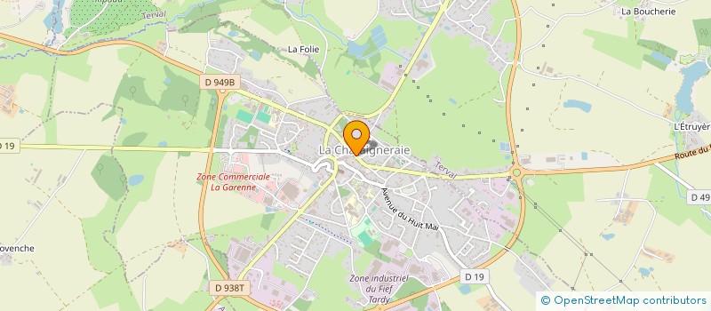 localisation de l'entreprise SCI DU NEUF AOUT  LA CHATAIGNERAIE