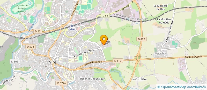 localisation de l'entreprise SCI DU NEUFBOURG  VIRE NORMANDIE