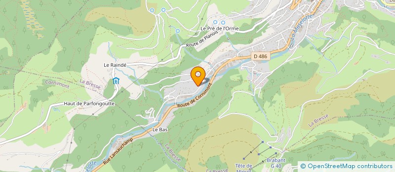 localisation de l'entreprise SCI DU NIACHAMP  LA BRESSE