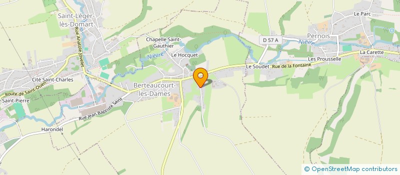 localisation de l'entreprise SCI DU NICET  BERTEAUCOURT-LES-DAMES