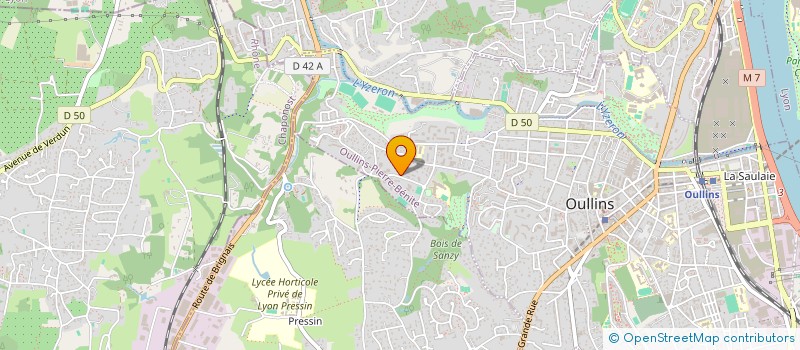 localisation de l'entreprise SCI DU NID DE PIES  OULLINS-PIERRE-BENITE