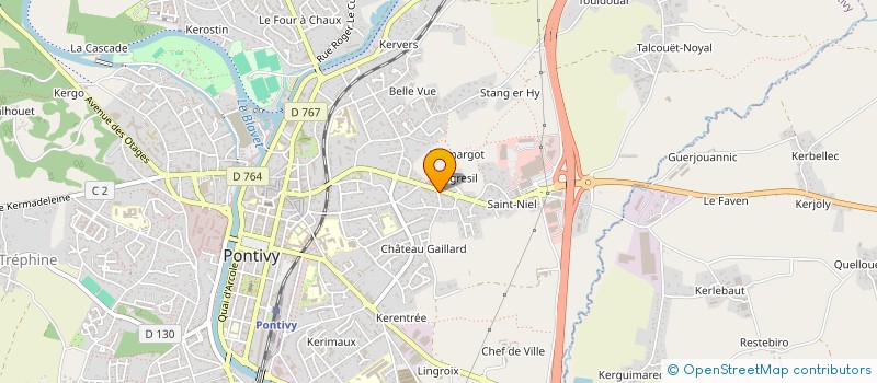 localisation de l'entreprise SCI DU NIEL  PONTIVY