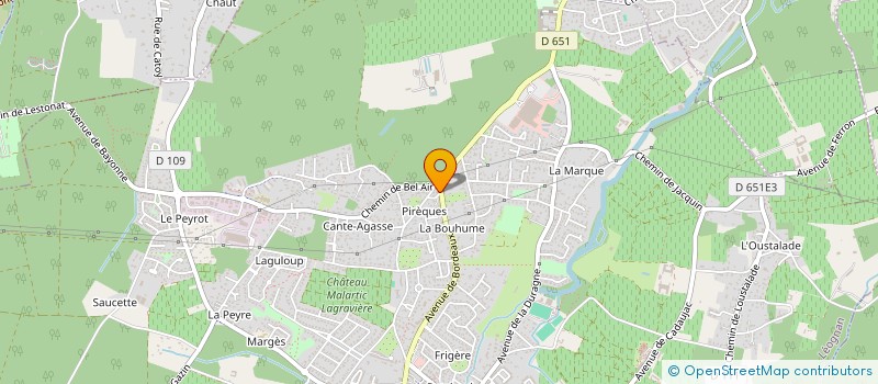 localisation de l'entreprise SCI DU NINOUN  LEOGNAN