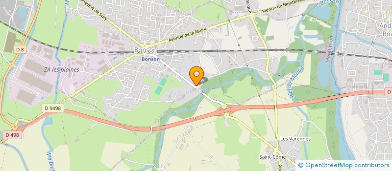 localisation de l'entreprise SCI DU NORD  BONSON