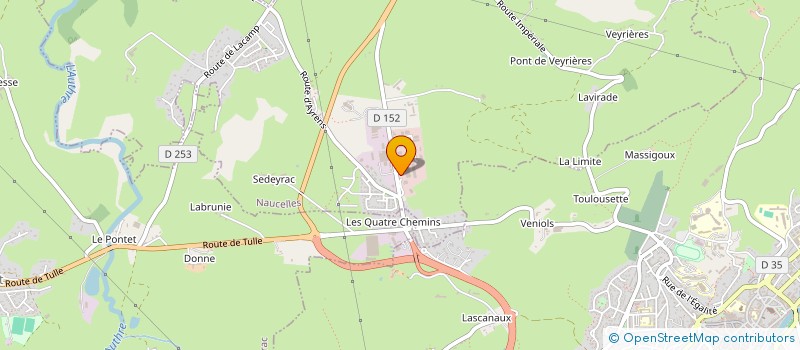 localisation de l'entreprise SCI DU NORD CANTAL à NAUCELLES