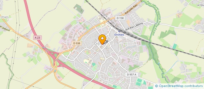 localisation de l'entreprise SCI DU NORD-EST  ORCHIES