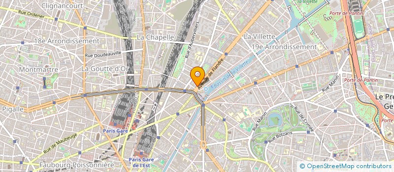 localisation de l'entreprise SCI DU NORD EST DE PARIS  PARIS