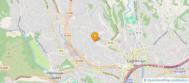 localisation de l'entreprise SCI DU NOROIT à CAGNES-SUR-MER