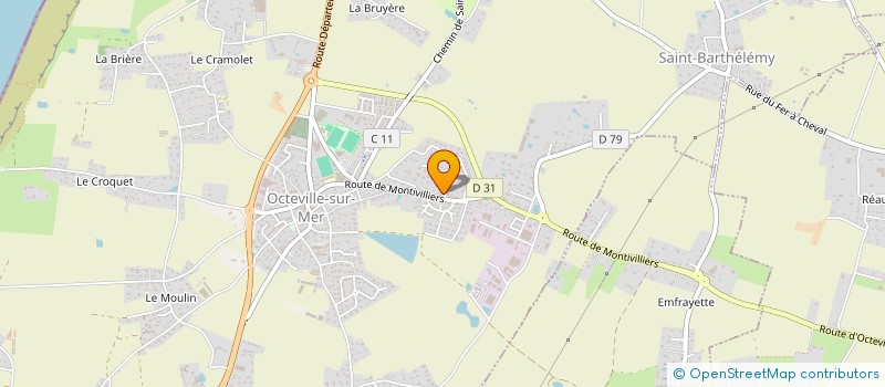 localisation de l'entreprise SCI DU NOROIT  OCTEVILLE-SUR-MER