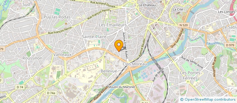 localisation de l'entreprise SCI DU NOUVEAU CARRIER à LIMOGES