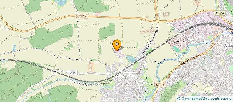 localisation de l'entreprise SCI DU NOUVEAU CHENE  CARSPACH