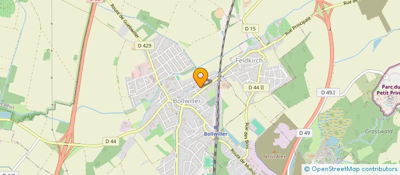 localisation de l'entreprise SCI DU NOUVEAU MONDE  BOLLWILLER