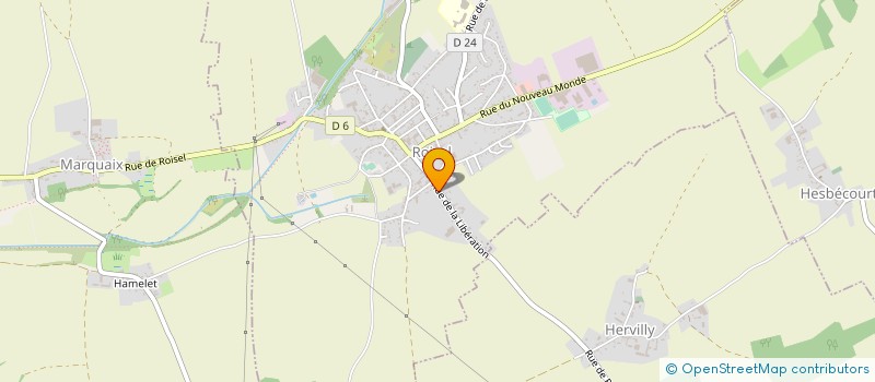 localisation de l'entreprise SCI DU NOUVEAU MONDE  ROISEL