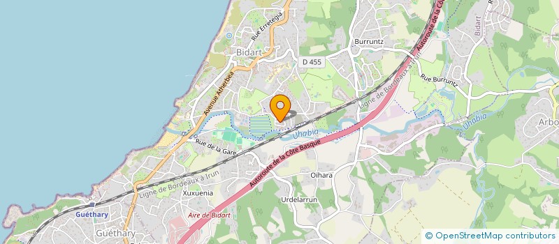 localisation de l'entreprise SCI DU NOUVEAU PALAIS à BIDART