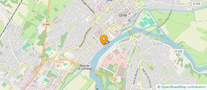 localisation de l'entreprise SCI DU NOUVEAU PORT à DOLE