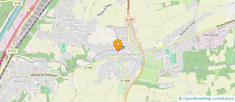 localisation de l'entreprise SCI DU NOVET D'OZON  SAINT-SYMPHORIEN-D'OZON