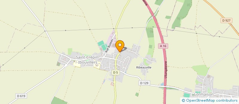 localisation de l'entreprise SCI DU NOYER  SAINT-CREPIN-IBOUVILLERS