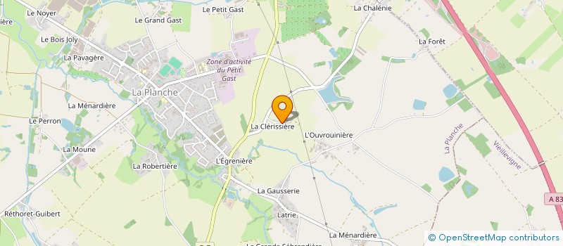 localisation de l'entreprise SCI DU NOYER  LA PLANCHE