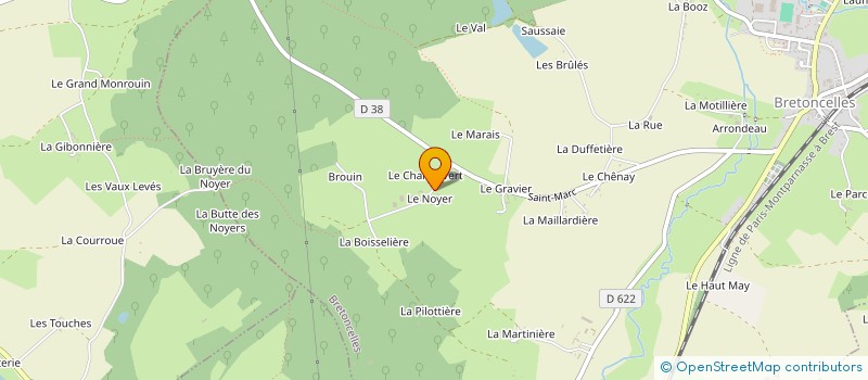 localisation de l'entreprise SCI DU NOYER à BRETONCELLES