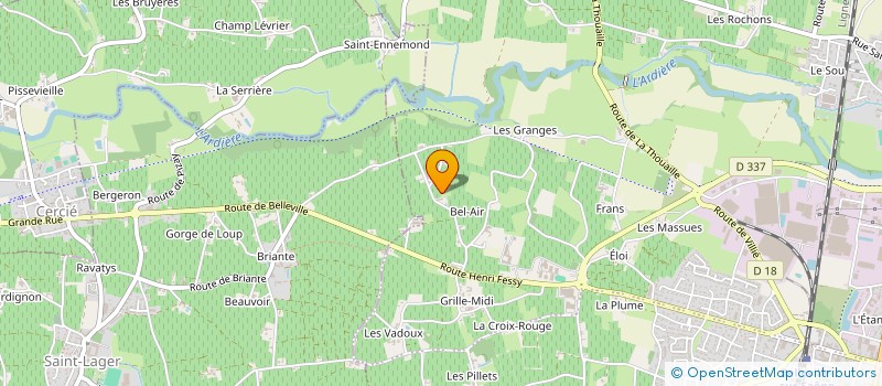 localisation de l'entreprise SCI DU NUMERO 7 ROUTE DE BEUJEU  BELLEVILLE-EN-BEAUJOLAIS