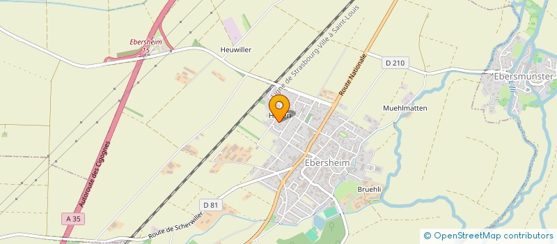 localisation de l'entreprise SCI DU ONZE  EBERSHEIM