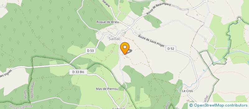 localisation de l'entreprise SCI DU PAGANOU  SAILLAC