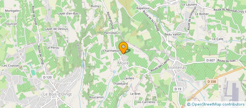 localisation de l'entreprise SCI DU PAGNON  MOIRE