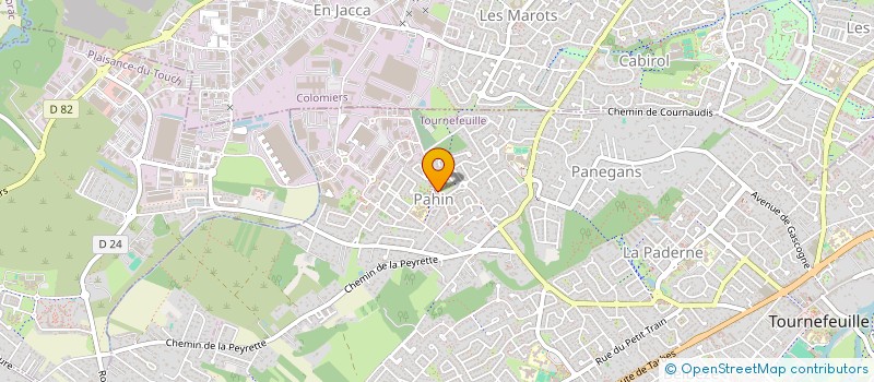 localisation de l'entreprise SCI DU PAHIN  TOURNEFEUILLE