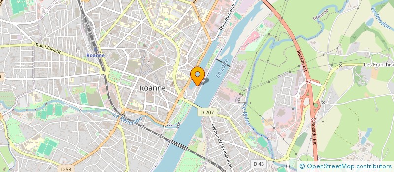 localisation de l'entreprise SCI DU PAILLERON  ROANNE