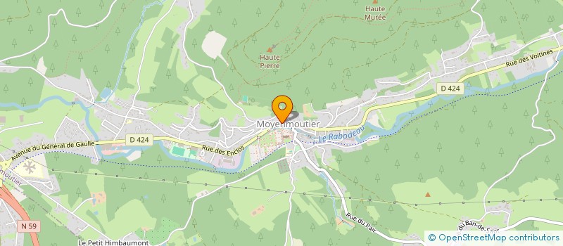 localisation de l'entreprise SCI DU PAIN  MOYENMOUTIER