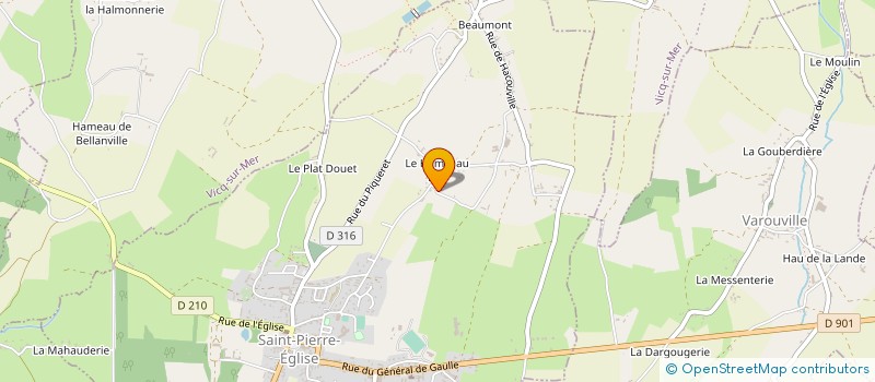 localisation de l'entreprise SCI DU PAIN BLANC  SAINT-PIERRE-EGLISE