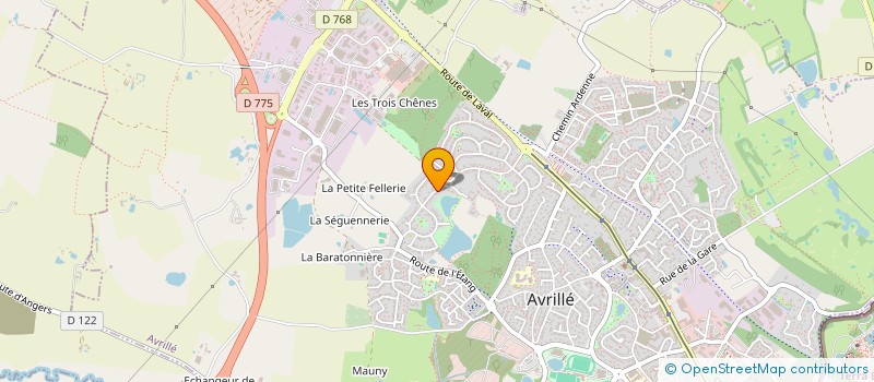 localisation de l'entreprise SCI DU PALAIS 2017 à AVRILLE