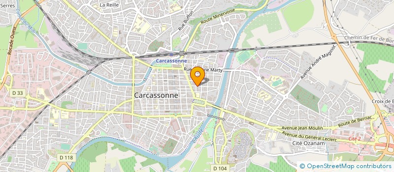 localisation de l'entreprise SCI DU PALAIS à CARCASSONNE